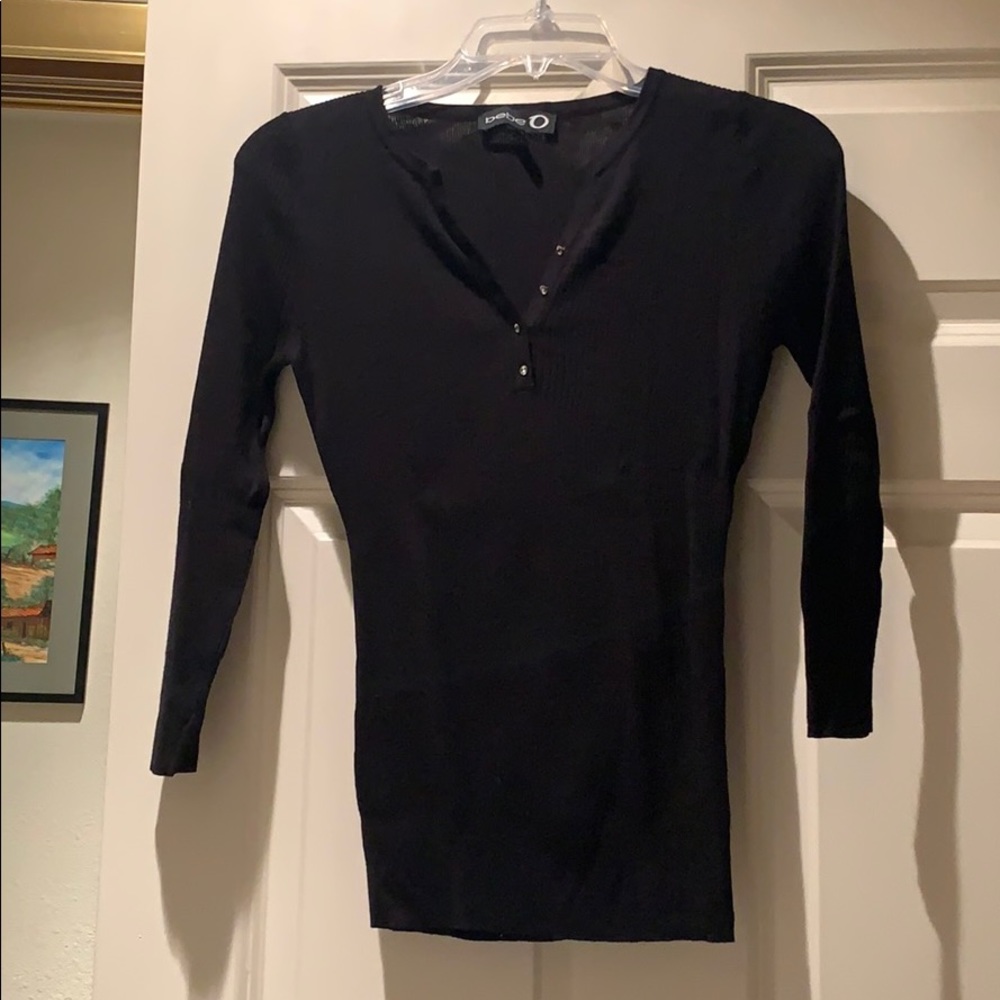 Bebe 3/4 sleeve shirt